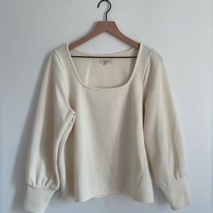 Madewell Ribbed Square Neck Top